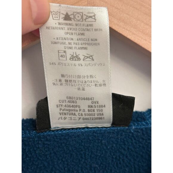 Patagonia Jacket Adult S Blue Tech Fleece Lined Hiking Active Outdoors Womens - Picture 5 of 5
